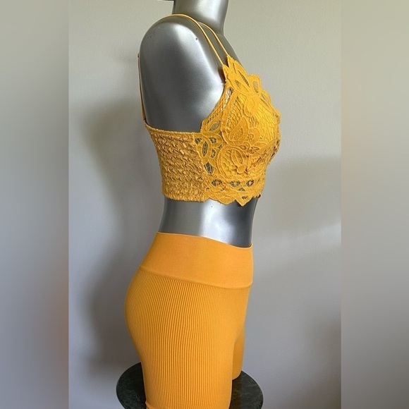 🆕 Free People Gold Intimates Bra - Picture 2 of 11